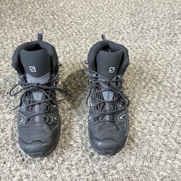 Salomon X Ultra 3 GTX Gore-Tex Mid Top Hiking Boots Weatherproof Men 10.5 Black - Picture 10 of 10